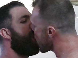gay men kiss sex