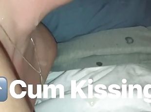 Huge Cum Facial & Cum Kissing After POV Blowjob