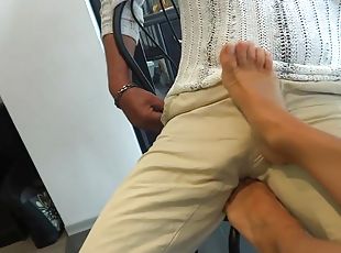 gay man to man footjob under table gay porn tubes