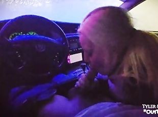 Car Wash POV - Cute Girlfriend Sucks Cock - OurDirtyLilSecret