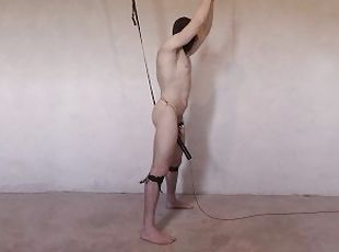 Anal Hook + Chastity + Vibrator Edging - Prostate Milking Restrained