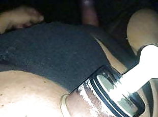Outdoor in Nylons &amp; Heels with Cock Pump &amp; Nipple Suckers