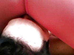 full weight pink pantyhose facesitting on bobby