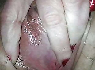 Clitoris (bagian atas vagina paling sensitif), Mastubasi, Vagina (Pussy), Amatir, Dewasa, Wanita gemuk yang cantik, Permainan jari, Berambut merah, Membenturkan, Amerika