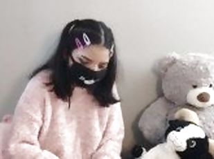 Tiny latina pulls down panties and flashes her ass for Youtube Unboxing Haul  Princess Bitty  ep 2