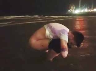 Public Beach Pissing