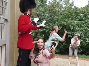 Juicy cutie gets a doggy style orgasm from a Beefeater