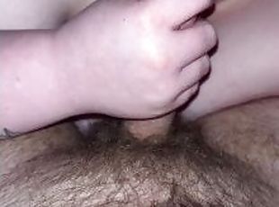 Humiliating bf cock to cum