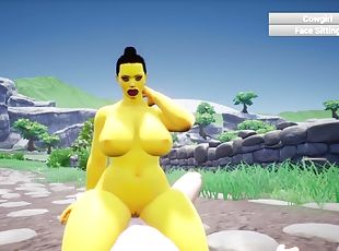 Feign gameplay yellow skin big ass BBW cowgirl facesitting missionary