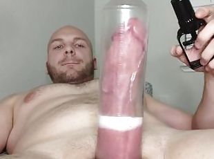 Rony Steele cums in his penis pump because he can