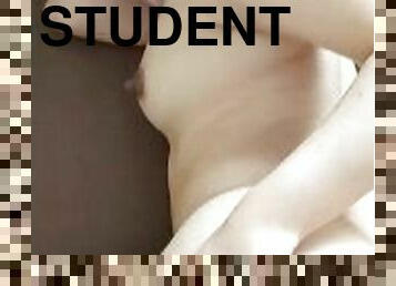 asiatisk, otrogen, student, fru, tonåring, creampie, barnvakt, college, filipinsk