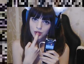 Soe asmr finger sucking, eye contact