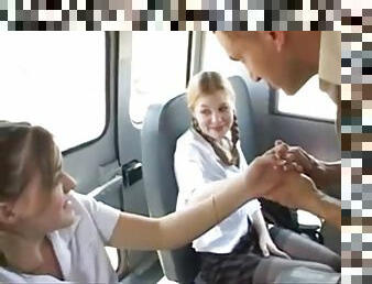 Teens get fucked on bus
