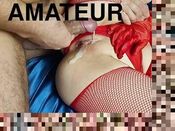 svær, strømpebukse, pussy, amatør, babes, cumshot, føtter, truser, cum, strømper