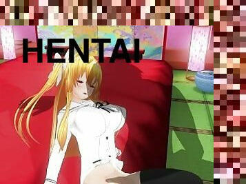 masturbacija, orgazam, pička-pussy, tinejdžeri, plavuše, animacija, hentai, 3d