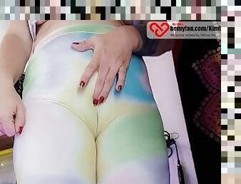 Leggings gym Lycra camel toe / Leggings Lycra Turnhalle /biker amateur