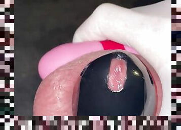 POV RUINED CUM SHOT IN CHASTITY CAGE 