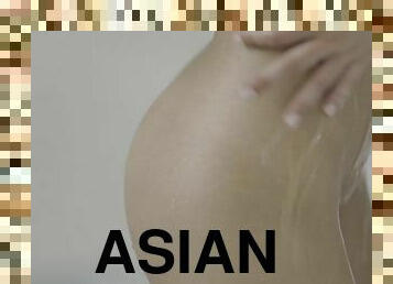 Flirtatious Asian slut gets bonked hard from behind