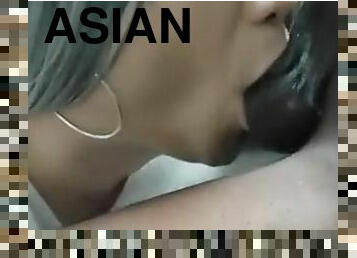 Asian femboy crossdresser balls play with BBC part 1