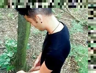 masturbation, en-plein-air, public, secousses, ejaculation