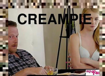 Creampie fathers day surprise