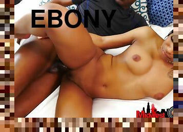 Sultry Rear Ebony Babe XXX adult video