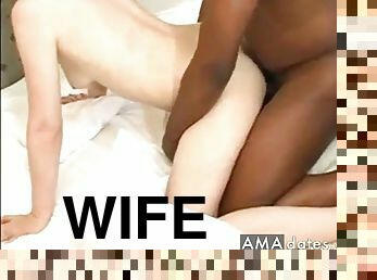 White wife cumming on bbc
