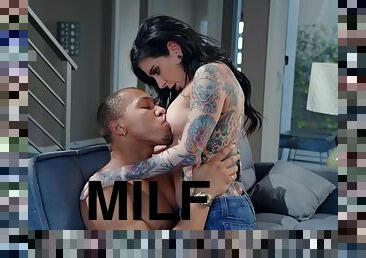 Lustful inked MILF Joanna Angel interracial thrilling sex video