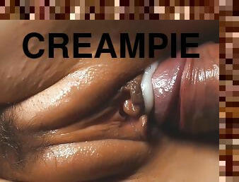 Maximally Detailed Pussy Fuck Close-up 4k. Creampie And Creamy Fuck 5 Min