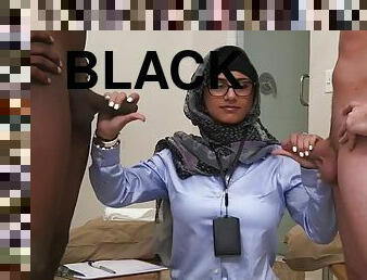 Big black cock inside the arab cunt