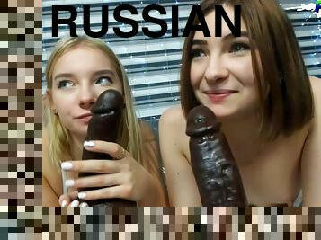 Cute Russian Lesbian 18Yo Schoolgirls having fun on webcam
