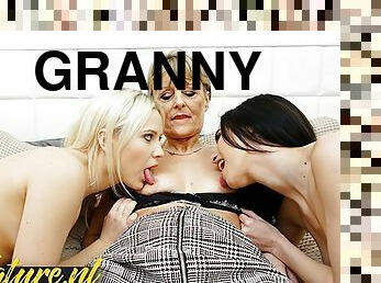 bestemor, onani, gammel, orgasme, pussy, skinny, eldre, besta, lesbisk, tenåring
