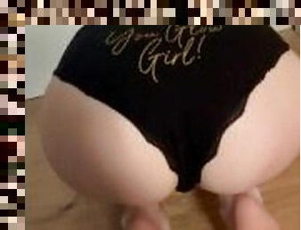 Hot chick, beautiful body, sexy ass, pussy play, skimpy panties, ready to fuck