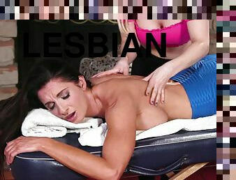 lesbian massage porn with Alix Lynx And Silvia Saige