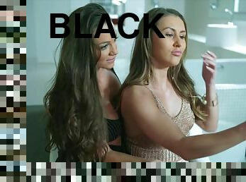 BLACKEDRAW Abigail Mac and Paige Owens Share a BIG BLACK COCK and can't get enough - Abigail mac