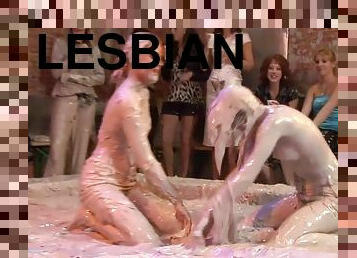 Crazy lesbian catfight fetish porn video