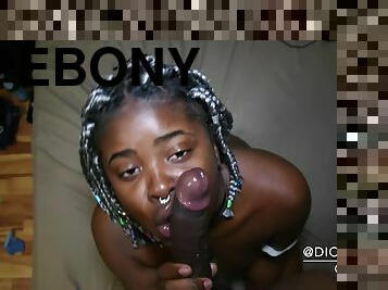 Nasty Ebony Whore Blows Long BBC