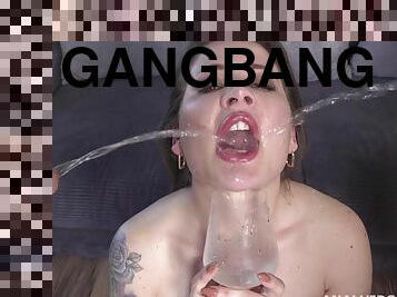 Valletta Assfucked Hard - Pissing Gangbang