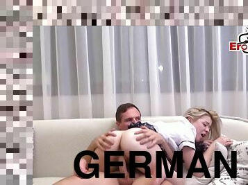 german shy schoolgirl get laid at casting