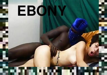Tantalizing Ebony Mature Enjoys A Big Black Male Stick