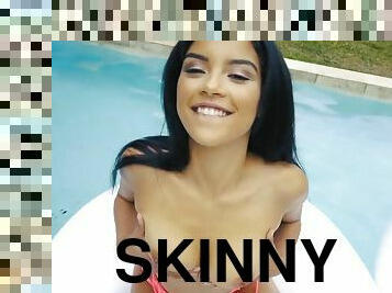 Latina Maya Bijou skinny teen sex