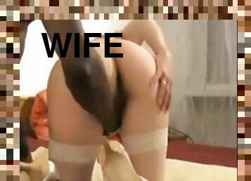 Sexy wife takes bbc creampie while husband film