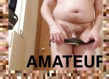 masturbation, amatör, gigantisk-kuk, maskiner, ensam, muskulös, kuk