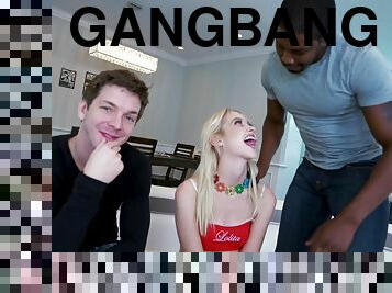 chloe cherry DAPed - interracial gangbang