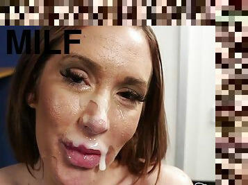 Kinky MILF Lexi Ryder gets monstrous facial