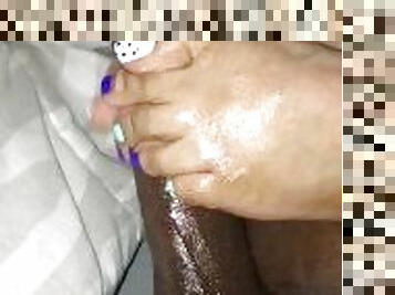 Late night Footjob