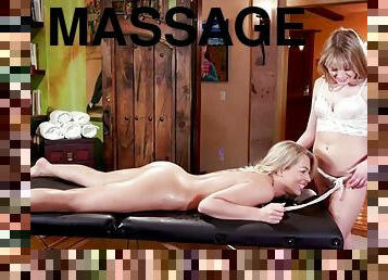Zoey monroe and scarlett sage hot massage scissor sex