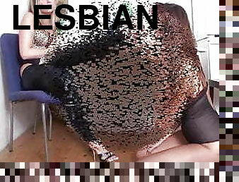 lesbietės, atviras, bdsm, pėdos, blondinė, fetišas, lateksas, brutalus, dominavimas, brunetė