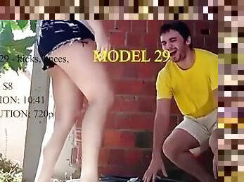 Bruutal model ballbusting