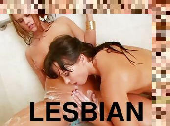 רחצה, משתינים, לסבית-lesbian, צעצוע, פטיש, מקלחת, מדהימה